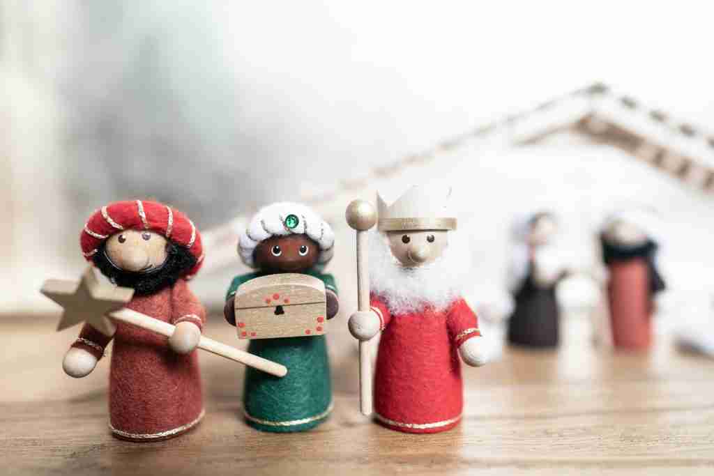 three wise men or magi Bible nativity scene dolls 