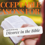 Acceptable Reasons for Divorce in the Bible: The 4 Grounds A person reads a Bible outdoors, contemplating the text: "4 Acceptable Reasons for Divorce in the Bible," seeking guidance and understanding under the open sky.