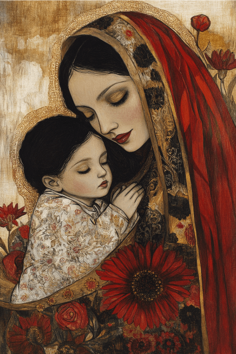 mother and her baby