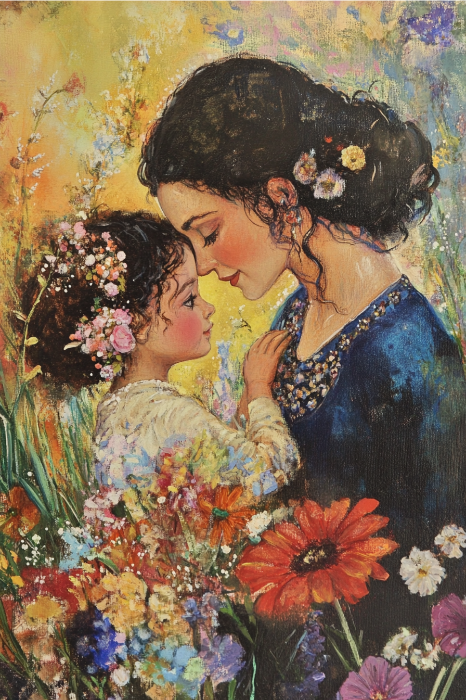 mother loving daughter
