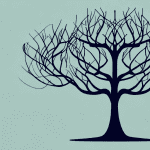 Two intertwined branches of a tree