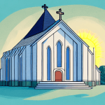 34 Inspirational Closing Prayers for a Church Meeting A church building with a sun setting in the background
