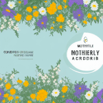 A motherly figure surrounded by a garden of flowers and plants