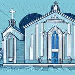 57 Powerful Bible Verses to Pray for the Church A church building with a bright