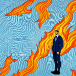 67 Bible Verses for Temptation: How to Overcome A person standing in front of a wall of flames