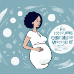 A pregnant woman surrounded by a comforting
