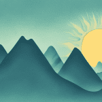 94 melhores citações de filhos para pais e mães Um sol nascendo em uma paisagem montanhosa