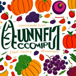 Una cornucopia rebosante de frutas y verduras de otoño