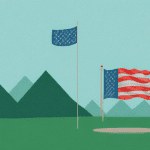 37 inspiradores versículos bíblicos para reflexionar en el Día de los Caídos Un paisaje tranquilo con una bandera en primer plano