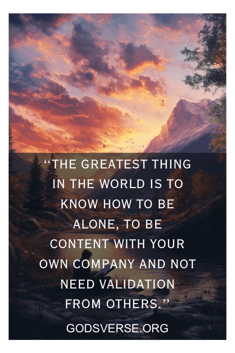 inspirational alone quotes for men — peaceful sunrise