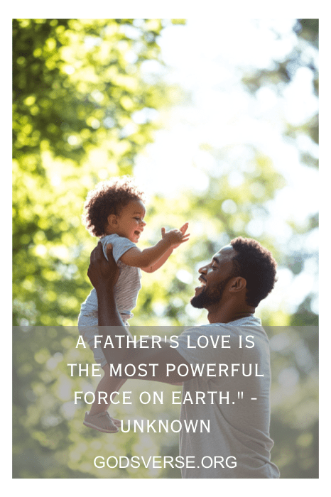 Un padre levanta alegremente a su sonriente hijo en un parque iluminado por el sol, captando la esencia de los padres negros. Mientras comparten este precioso momento, reflexiona sobre las citas que celebran el amor perdurable de un padre.