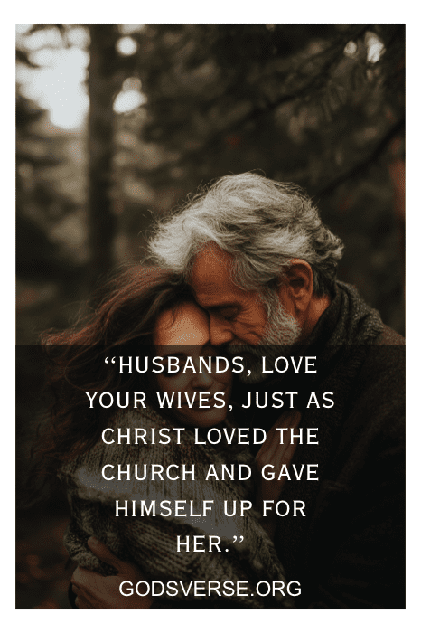 Loving husband showing care and affection to his wife