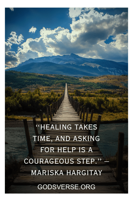 Christian bridge over water representing the path from an abusive relationship toward new life