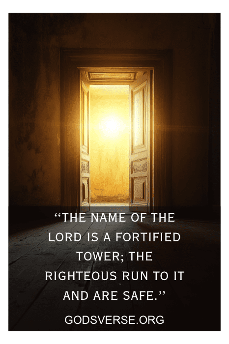 open doorway with light beyond representing God's strength in difficult times