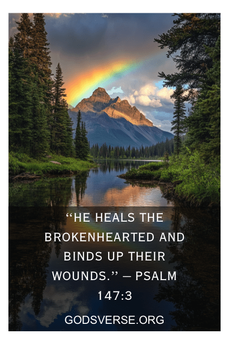 rainbow after rain representing hope and a father's enduring love after death