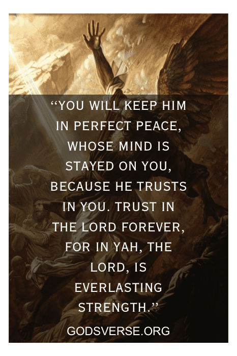 Isaiah 26:3-4 Scriptures for Mental Peace