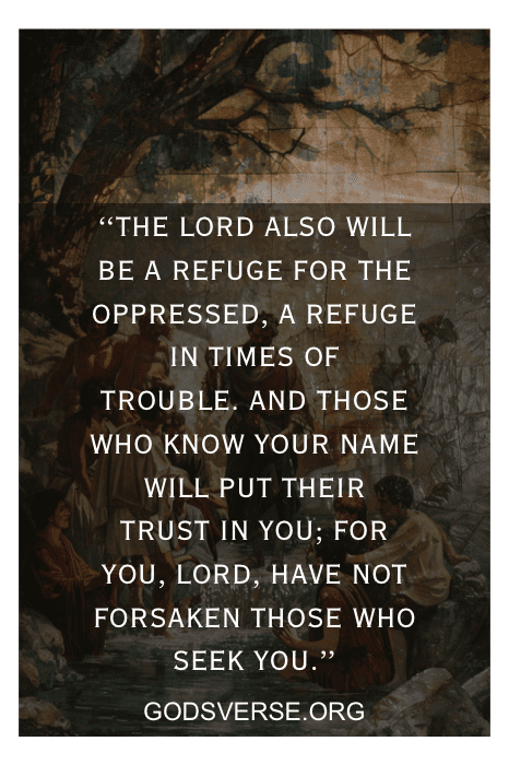 Psalms 9:9-10 Scriptures for Mental Peace
