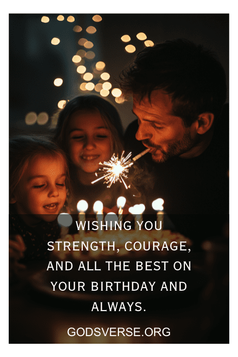 Um pai e dois filhos comemoram um aniversário com fogos de artifício e bolo, compartilhando sinceras bênçãos de aniversário. Eles riem enquanto trocam citações de aniversário para homens, honrando o dia especial com alegria e cordialidade.