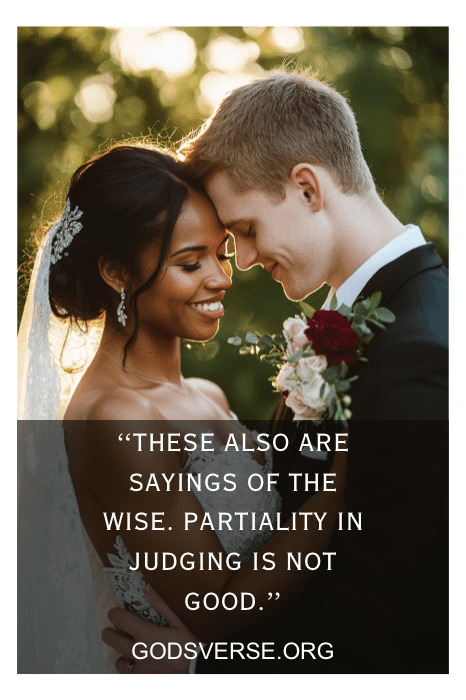 Novios sonriéndose el uno al otro, con una cita inspiradora superpuesta sobre el amor que trasciende todas las fronteras, destacando la belleza del matrimonio mestizo.