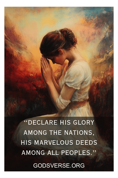 Person praying outdoors — Billy Graham quotes about God and country with Scripture pairings