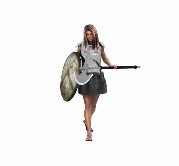 Ancient female warrior