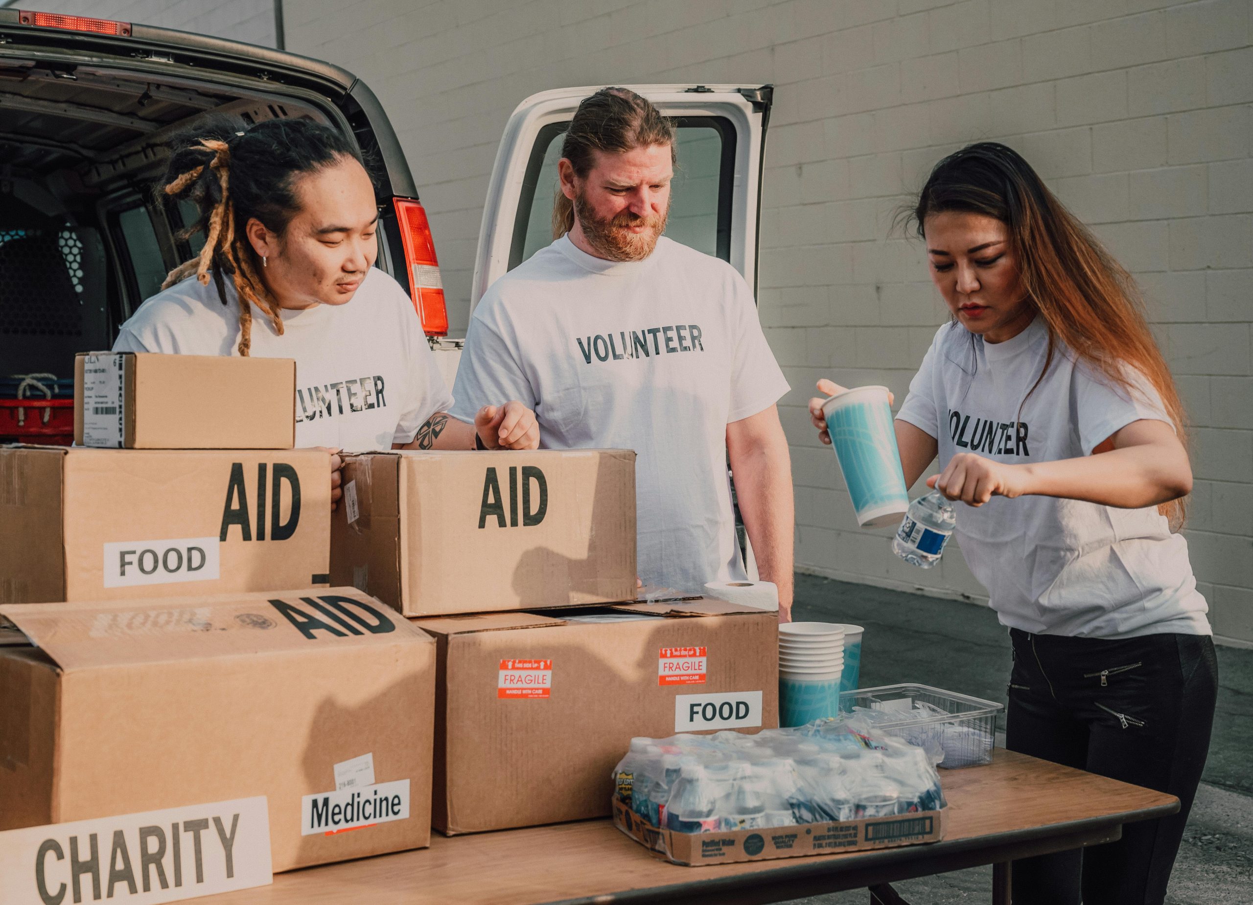 A group of volunteers