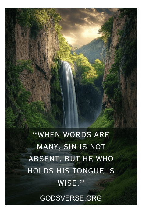 A waterfall cascades through a lush canyon, echoing the timeless wisdom of Bible verses for tough times in a relationship, reminding us that gentle speech can soothe even the most turbulent waters.