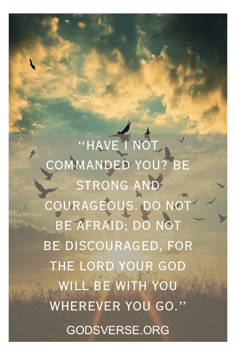 men of god bible verse - Christian themed birds taking flight at sunrise chapel
