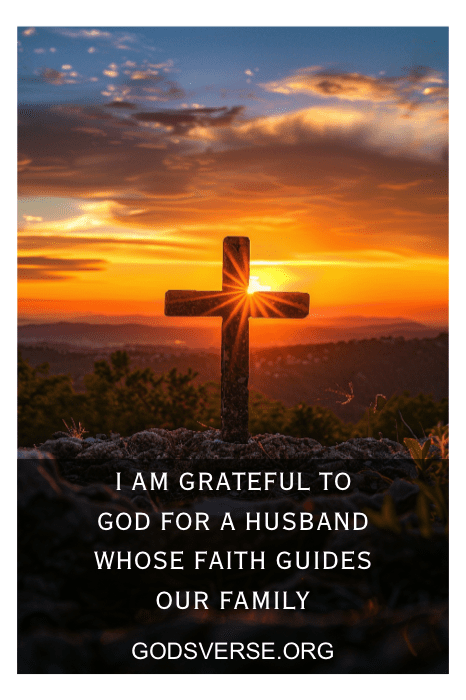 Christian faith and gratitude for husband in marriage