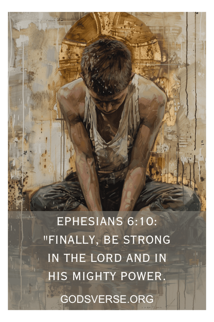 Christian standing firm through difficult circumstances, representing faith and perseverance in marriage