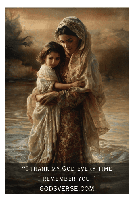 tribute to mother in the bible — peaceful scene of a godly mother's faith and legacy