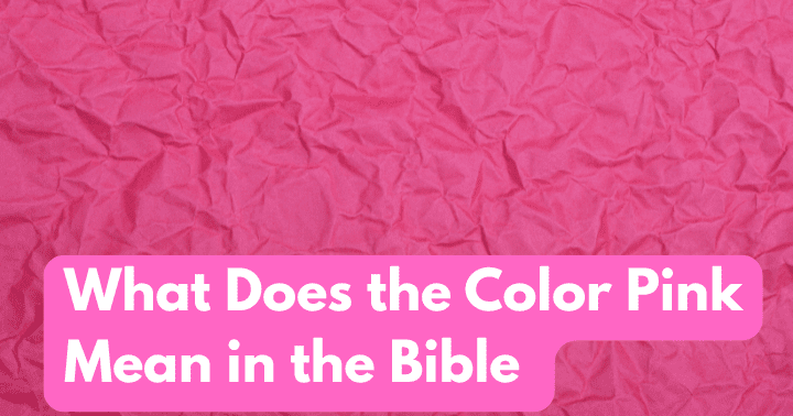 o que significa a cor rosa na bíblia