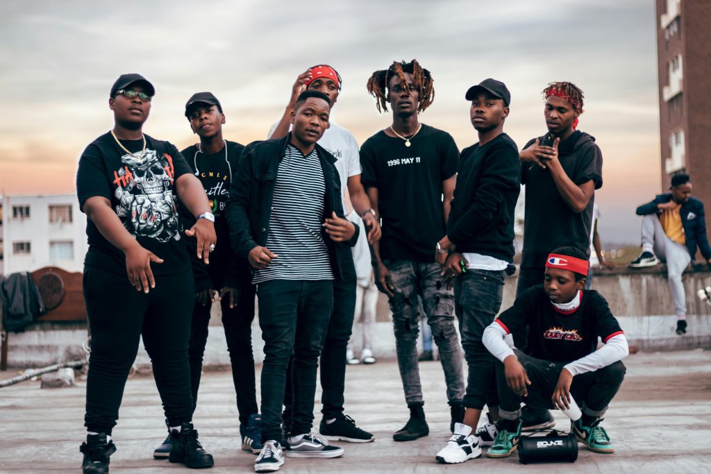 A group of black people