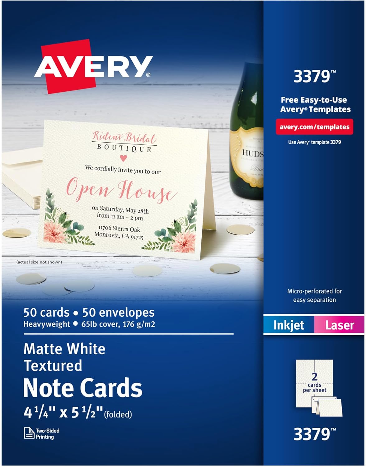 Avery Clean Edge Business Cards