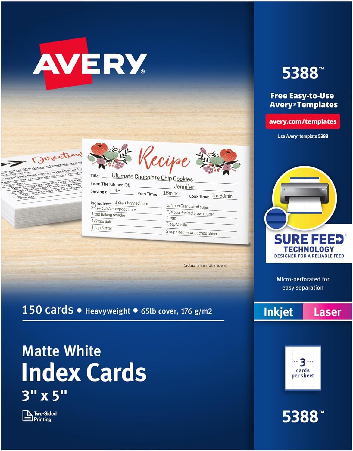 Avery Printable Cards for Inkjet Printers