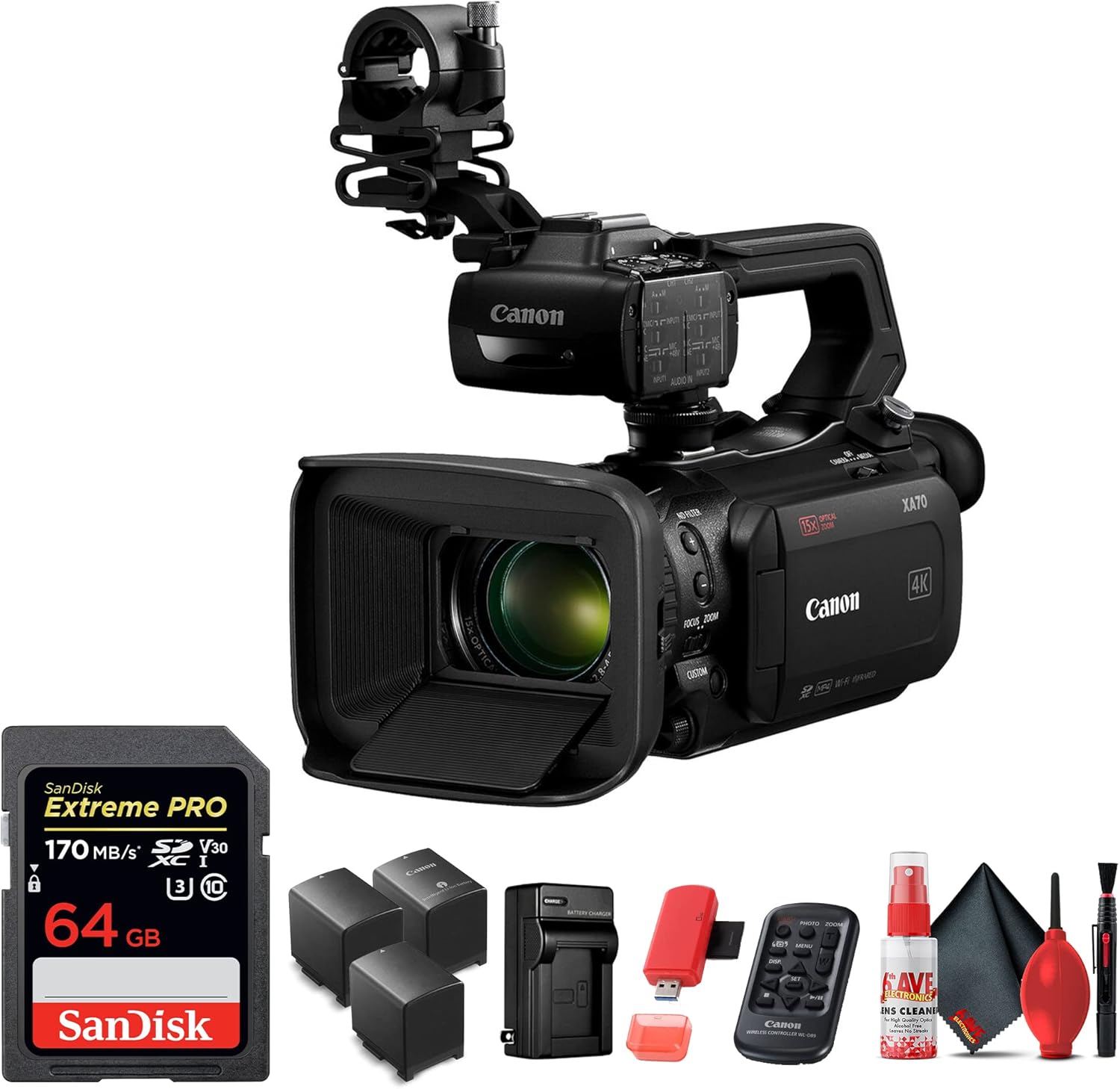 Canon XA70 UHD 4K broadcast camcorder for church video production and live streaming