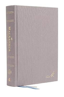 NASB MacArthur Study Bible 2nd Edition Hardcover Gray Comfort Print