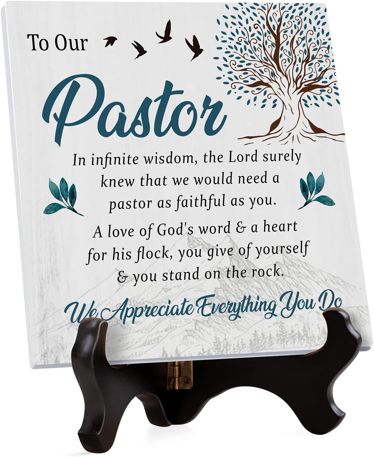 Pastor Appreciation Plaque