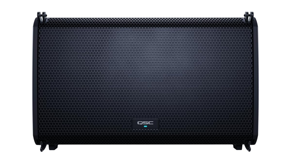 QSC LA112 active line array loudspeaker for large church