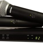 Shure BLX288/PG58 dual handheld wireless microphone system for church worship