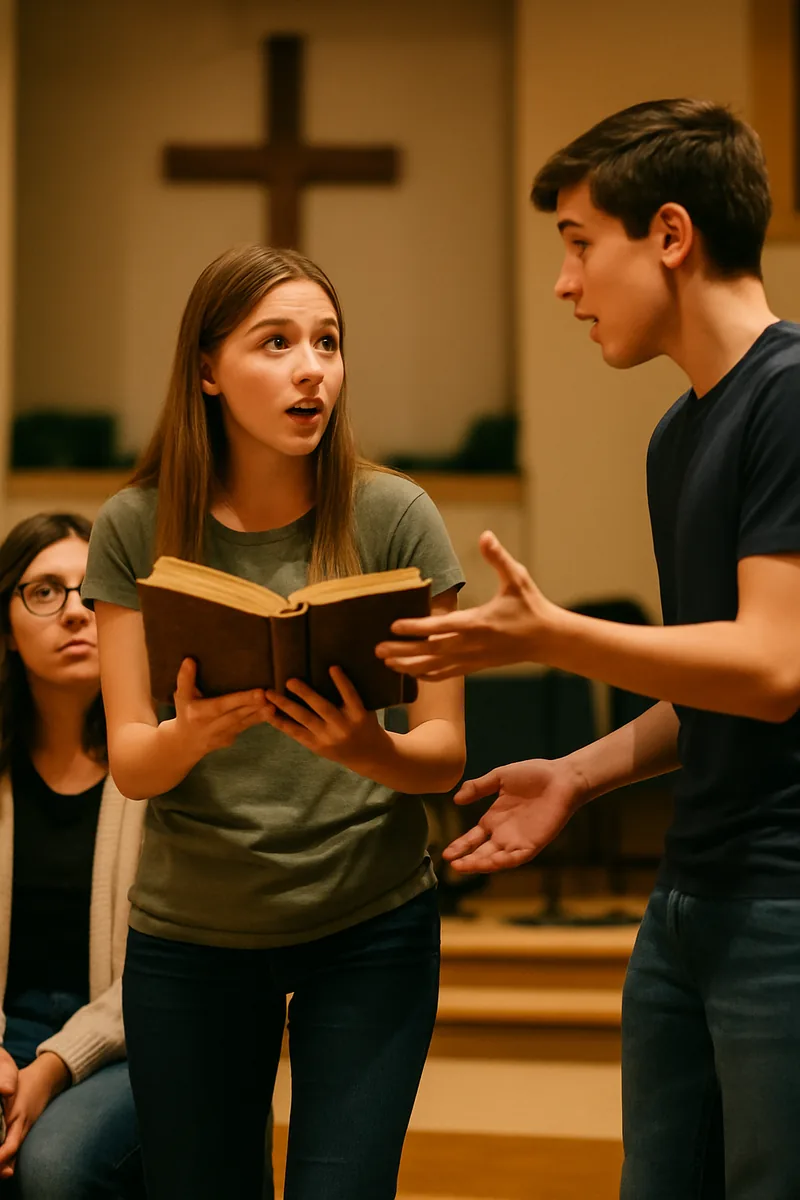 1. The Time-Traveling Textbook — biblical skit illustration