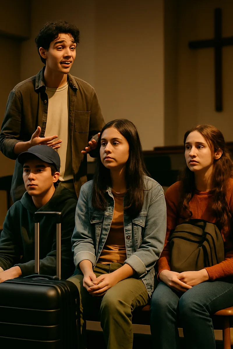 1. The Train Platform — biblical skit illustration