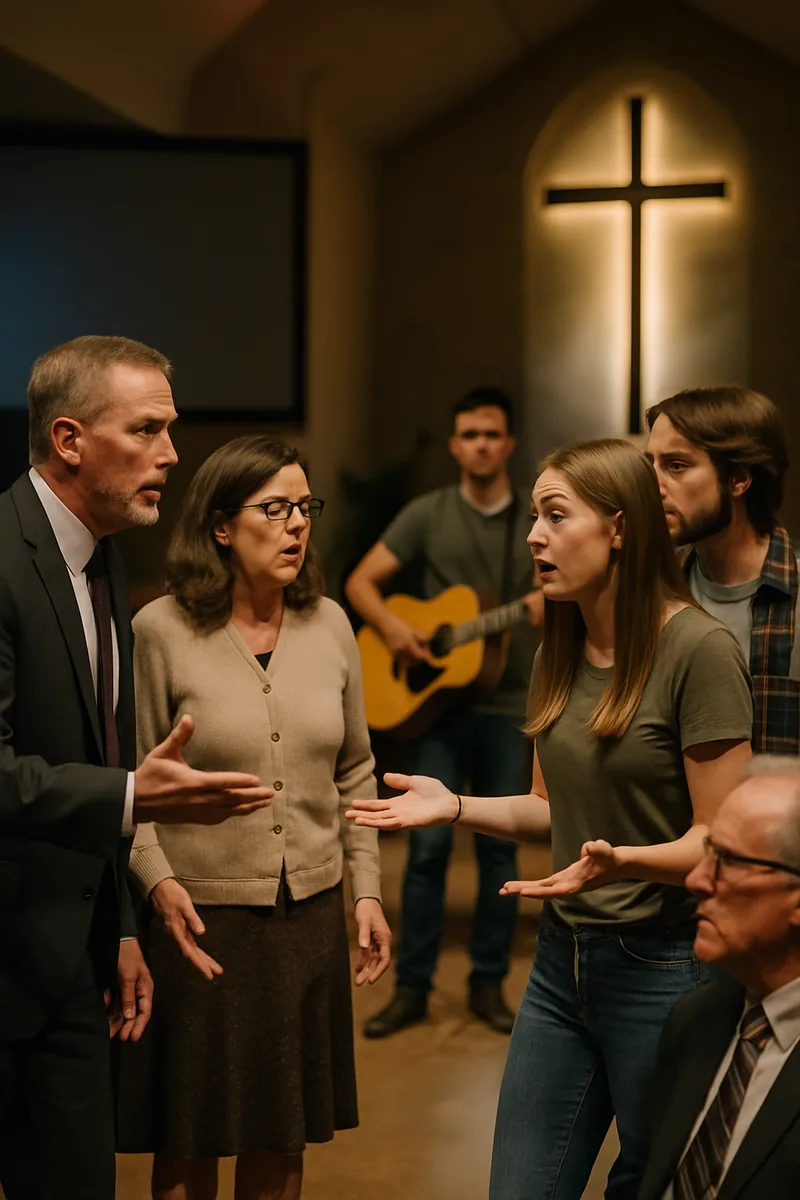 2. Worship Wars: Traditional vs. Contemporary — biblical skit illustration