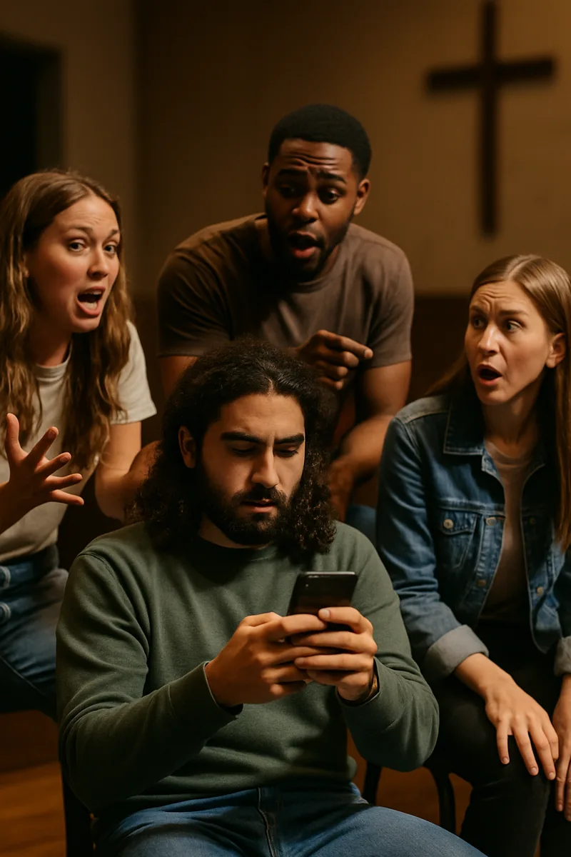 4. Mosesโ Group Chat โ biblical skit illustration