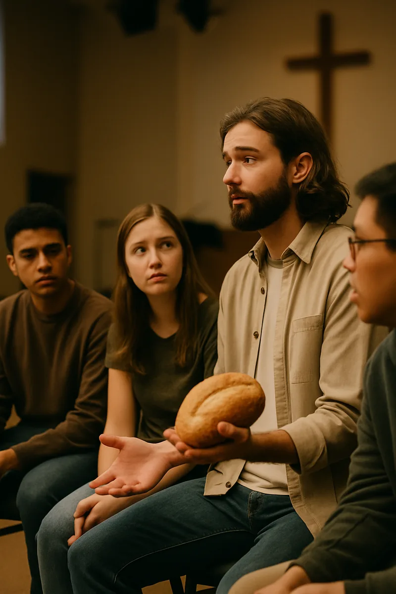 4. “The Bread That Satisfies” โ biblical skit illustration