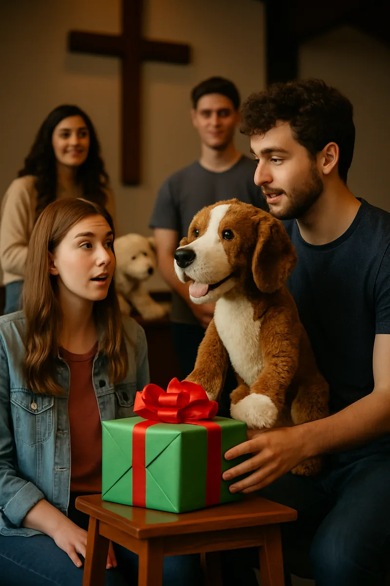 5. Max the Dog and the Mystery Gift — biblical skit illustration