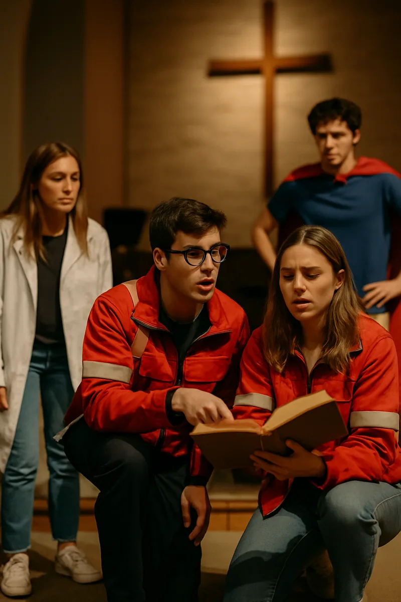 5. The Reading Rescue Squad — biblical skit illustration