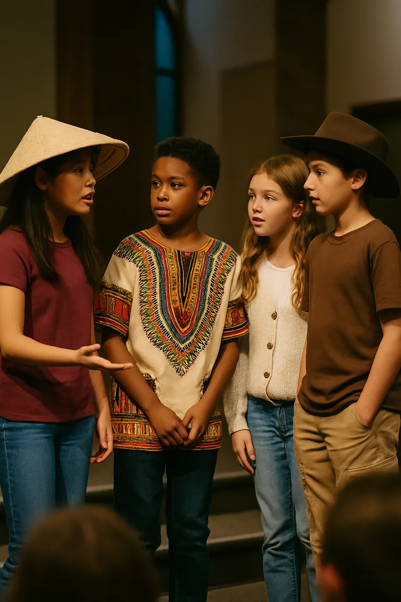 6. Around the World in One Classroom — biblical skit illustration