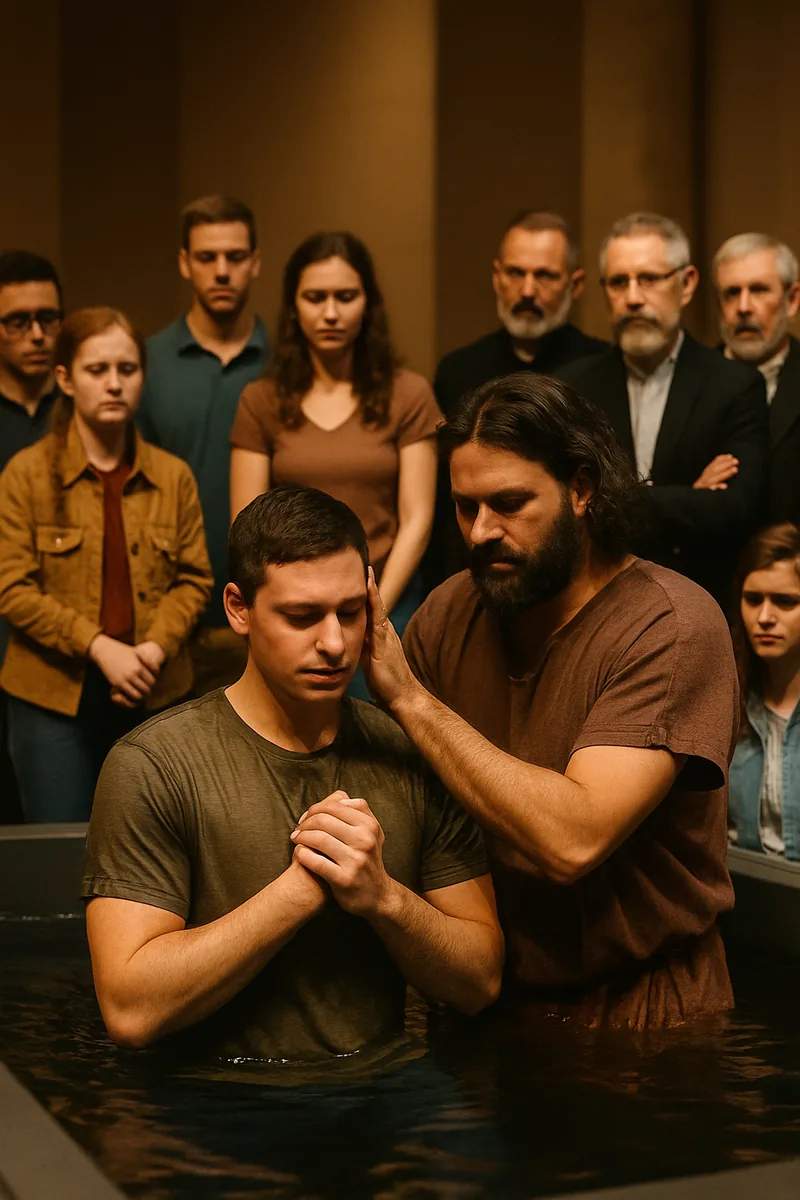 6. The Dove Descended at the River Jordan — biblical skit illustration