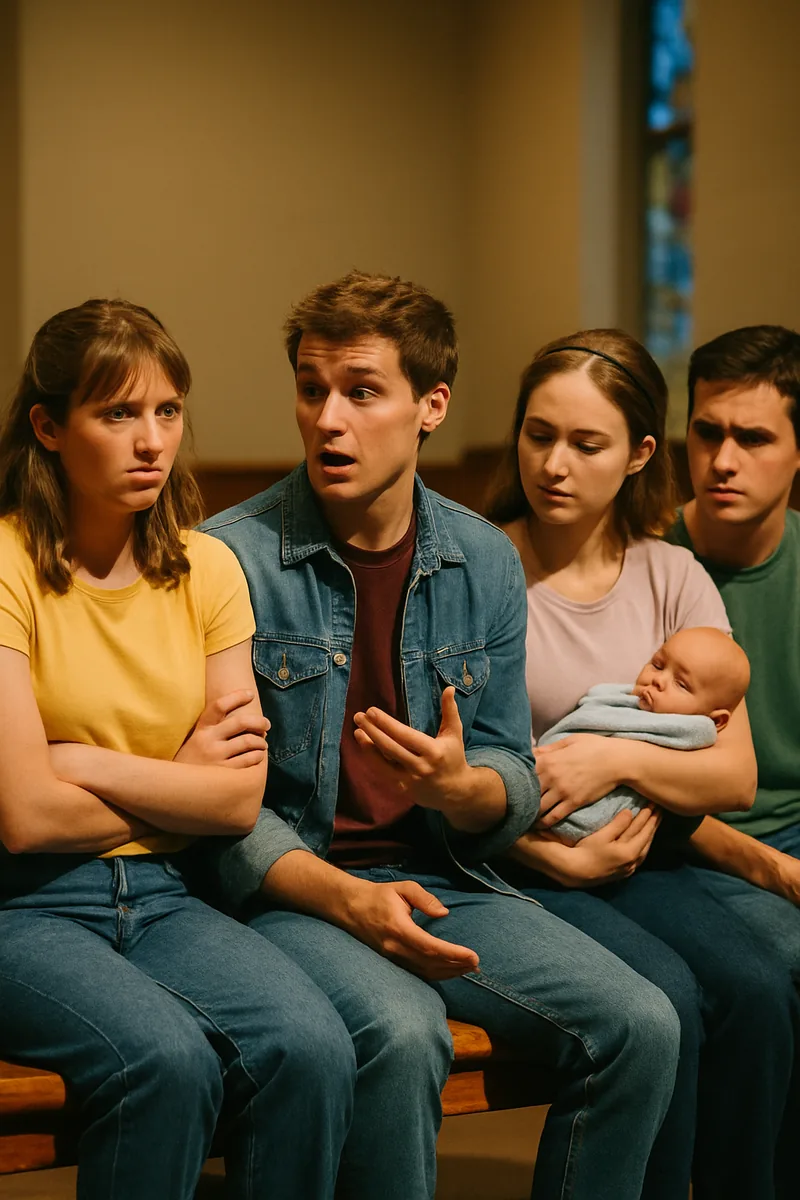 7. Pew 17 — biblical skit illustration